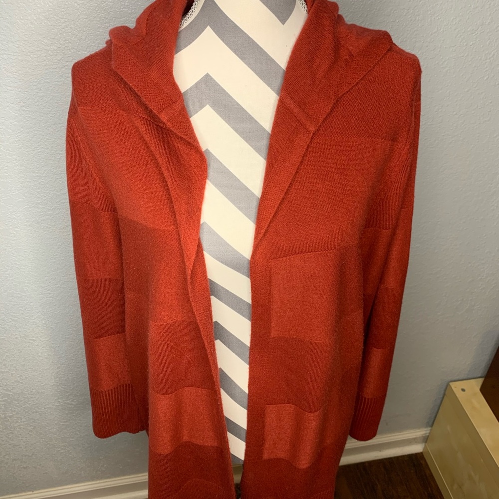 Long sleeve hooded cardigan